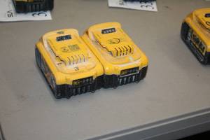 lot 352 image: Lot of (2) DeWalt 20V 5Ah XR Lithium Ion Batteries