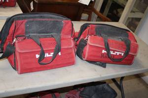 lot 748 image: Lot of (2) Hilti 16 Tool Bags