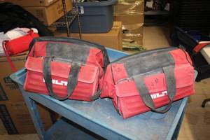 lot 758 image: Lot of (2) Hilti 16 Tool Bags