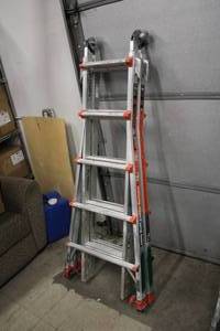 lot 15 image: Little Giant Ladder Systems Extra Heavy Duty 9 Step19 Extension19 Scaffold Combination Ladder 22