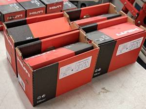 lot 1168 image: Lot of (4 Boxes) Hilti 900xX-P 20 G3 MX Fasteners with GC20 Fuel Cells