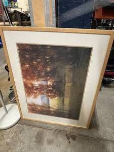 lot 83 image: Framed Fall Landscape Print - Great Condition