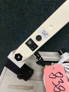 lot 75 image: MSRP $600 Intertek Halux 50 SX Gooseneck Medical Exam Light with Table Clamp - In Excellent Condition