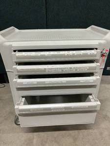 lot 78 image: Metro Flex Multi Draw Medical Item Supply Crash Cart - Can Be Locked Using a Padlock etc - In Great Condition