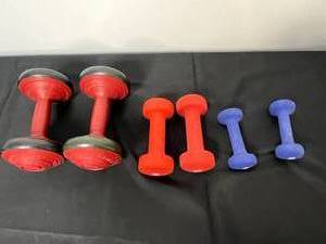 lot 48 image: Assorted Dumbbell Set - 3 Pairs