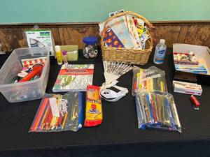 lot 62 image: Assorted Office and Craft Supplies Lot