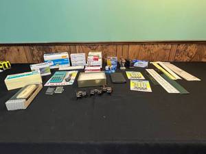 lot 66 image: Assorted Office Supplies Lot - Staples, Paper Clips, Rulers, Calculator and More