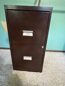 lot 89 image: 2-Drawer Filing Cabinet