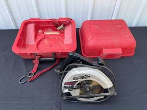 lot 114 image: Craftsman Sawmill 7-14 Circular Saw with Case