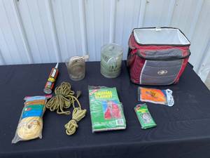 lot 115 image: Lot of Camping and Outdoor Safety Supplies