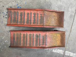 lot 126 image: Pair of Heavy Duty Steel Car Ramps