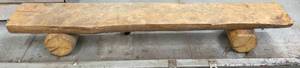lot 130 image: Rustic Wooden Bench