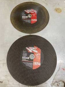 lot 136 image: Set of 2 United Abrasives HOBO 16 x 18 Cut-Off Wheels