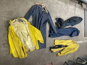 lot 142 image: Lot of Assorted Workwear Clothing including Rain Jacket and Coveralls