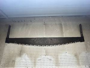 lot 187 image: Vintage Crosscut Two-Man Saw