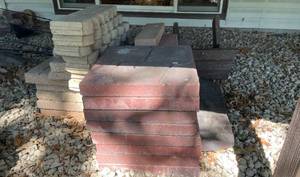 lot 190 image: Lot of Various Concrete Pavers and Edging Stones