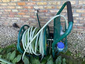 lot 191 image: Garden Hose and Reel Cart
