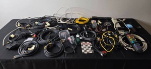 lot 221 image: Assorted AV and Power Cables, Surge Protectors, and Connectivity Accessories