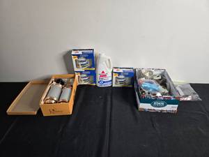 lot 240 image: Lot of Household Items including Cookie Cutters, Cleaning Supplies and more