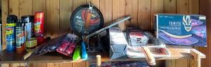lot 273 image: Lot of Assorted Grilling Tools and Insect Control Supplies