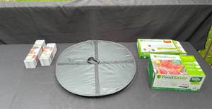 lot 296 image: FoodSaver Vacuum Sealer Bags and Rolls Combo Pack with Ambiano Sealer Rolls