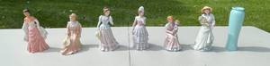 lot 358 image: Lot of 7 Homco Figurines and Vase