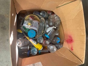 lot 157 image: Lot of Assorted Containers and Bottles