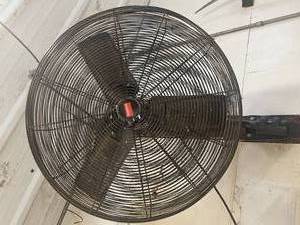 lot 160 image: Dayton 30 Oscillating Wall Mount Air Circulator Fan