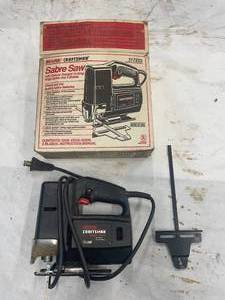 lot 169 image: Sears Craftsman Sabre Saw with Edge Guide and Blades