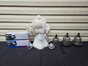 lot 443 image: Assorted Holiday Decorations and Outdoor Lights