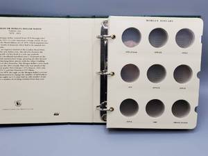 lot 37 image: 2-Book Set Littleton Custom Coin Albums for 1878-1921 Morgan Silver Dollars