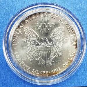 lot 48 image: 1996 American Silver Eagle in Airtite