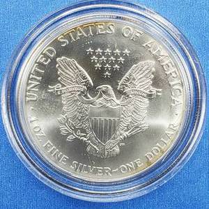lot 53 image: 2001 American Silver Eagle in Airtite