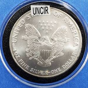 lot 55 image: 2003 American Silver Eagle in Airtite