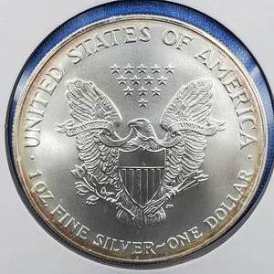 lot 71 image: 2001 American Silver Eagle