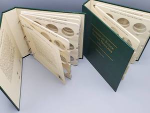 lot 82 image: 2 Littleton 3-Ring Binders for Silver Eagles--Archival Quality Albums