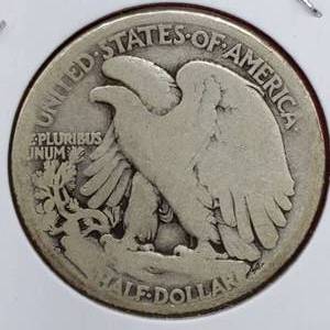 lot 84 image: 1917-D-Rev. Walking Liberty Half Dollar