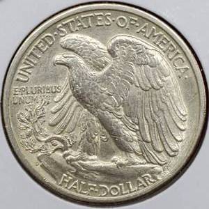 lot 91 image: 1946-D Walking Liberty Half Dollar, Beautiful Higher Grade