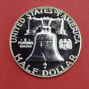 lot 94 image: 1958 PROOF Franklin Half Dollar