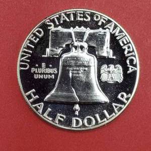 lot 95 image: 1960 PROOF Franklin Half Dollar