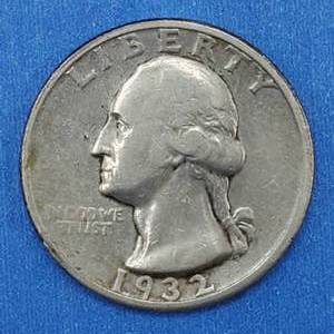 lot 103 image: 1932-S Washington Quarter, --KEY