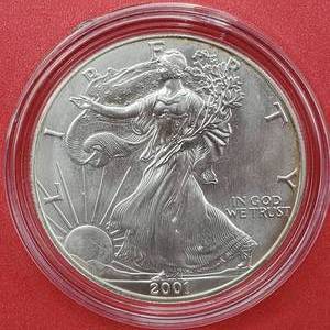 lot 123 image: 2001 American Silver Eagle