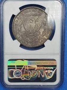 lot 128 image: 1880-S Morgan Silver Dollar, NGC Certified MS63, Deep Toning