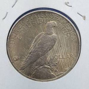 lot 143 image: 1922 Peace Silver Dollar, Higher Grade