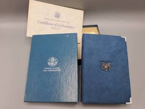 lot 168 image: 1987-S Prestige Set in Original Box--90% Silver Dollar, Half, Quarter & Dime