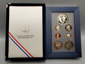 lot 171 image: 1994-S Prestige Set in Original Box--90% Silver Dollar, Half, Quarter & Dime