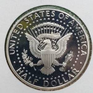 lot 190 image: 2008-S 90% Silver Proof Kennedy Half Dollar