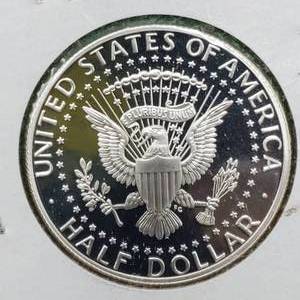 lot 192 image: 2009-S 90% Silver Proof Kennedy Half Dollar