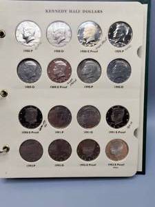 lot 194 image: Complete Set 1988-2004 Kennedy Halves--includes 30 Proofs of which 13 are 90% Silver