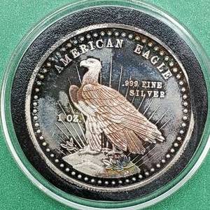 lot 209 image: 1981 .999 Silver Round 1 toz in Airtite